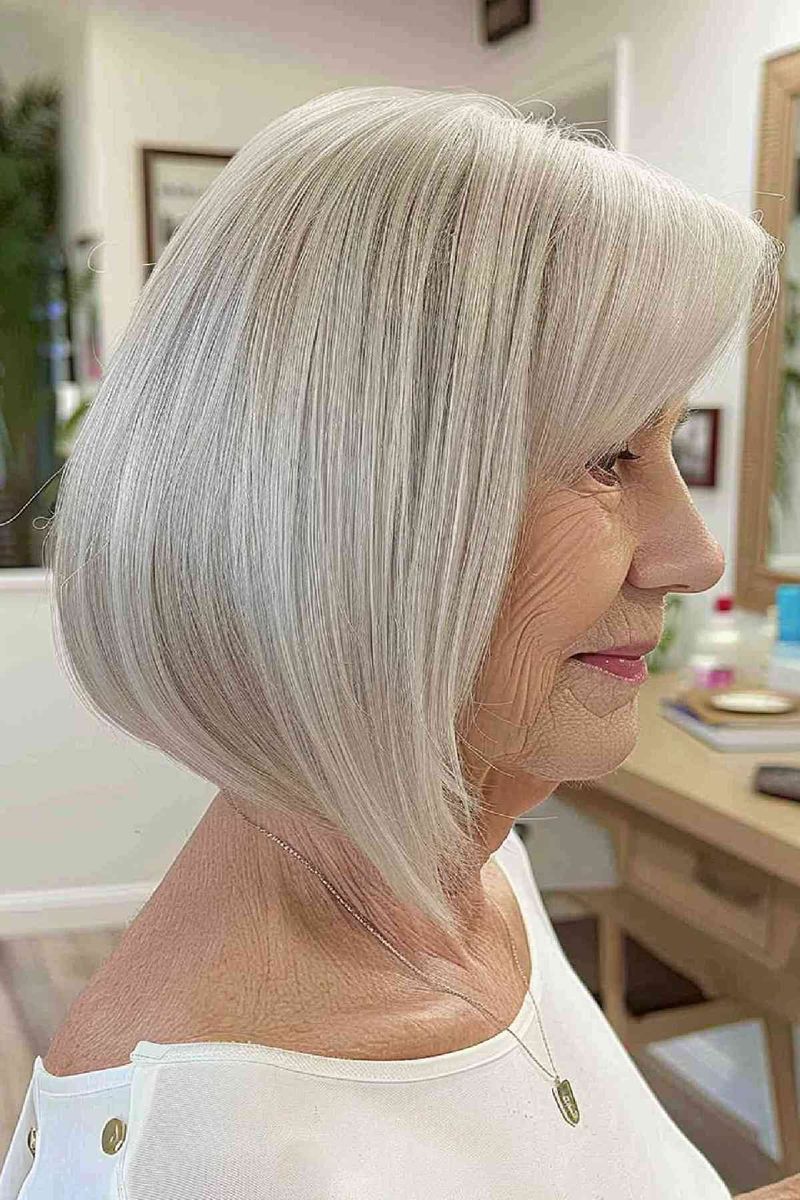 Asymmetrical Bob with Texture
