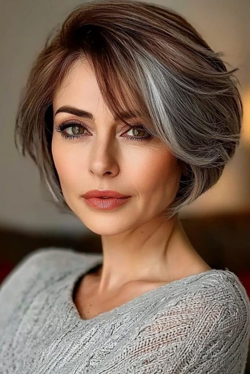 Layered Chin-Length Bob