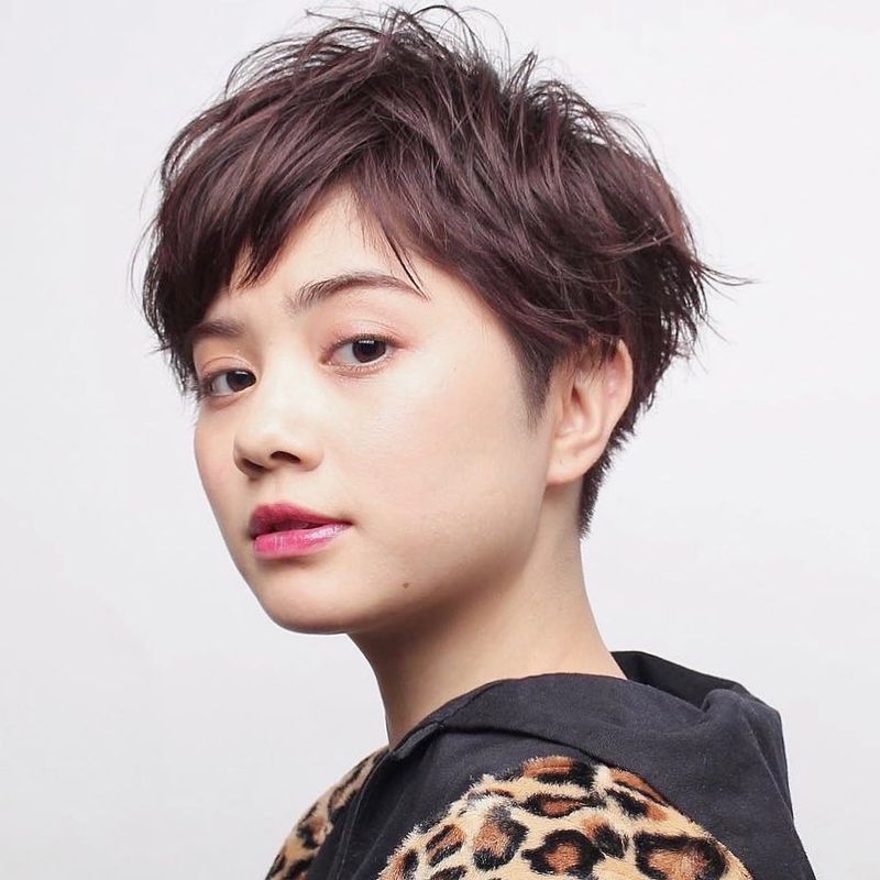 Asymmetrical Textured Pixie
