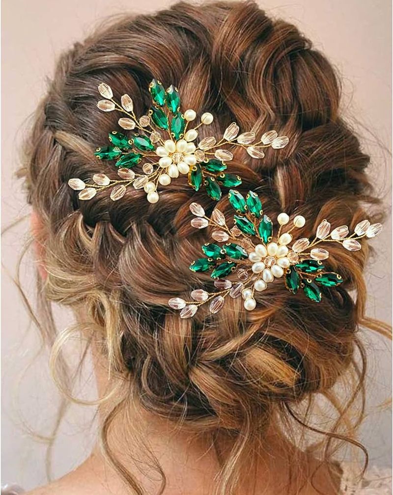 Jeweled Hair Pins