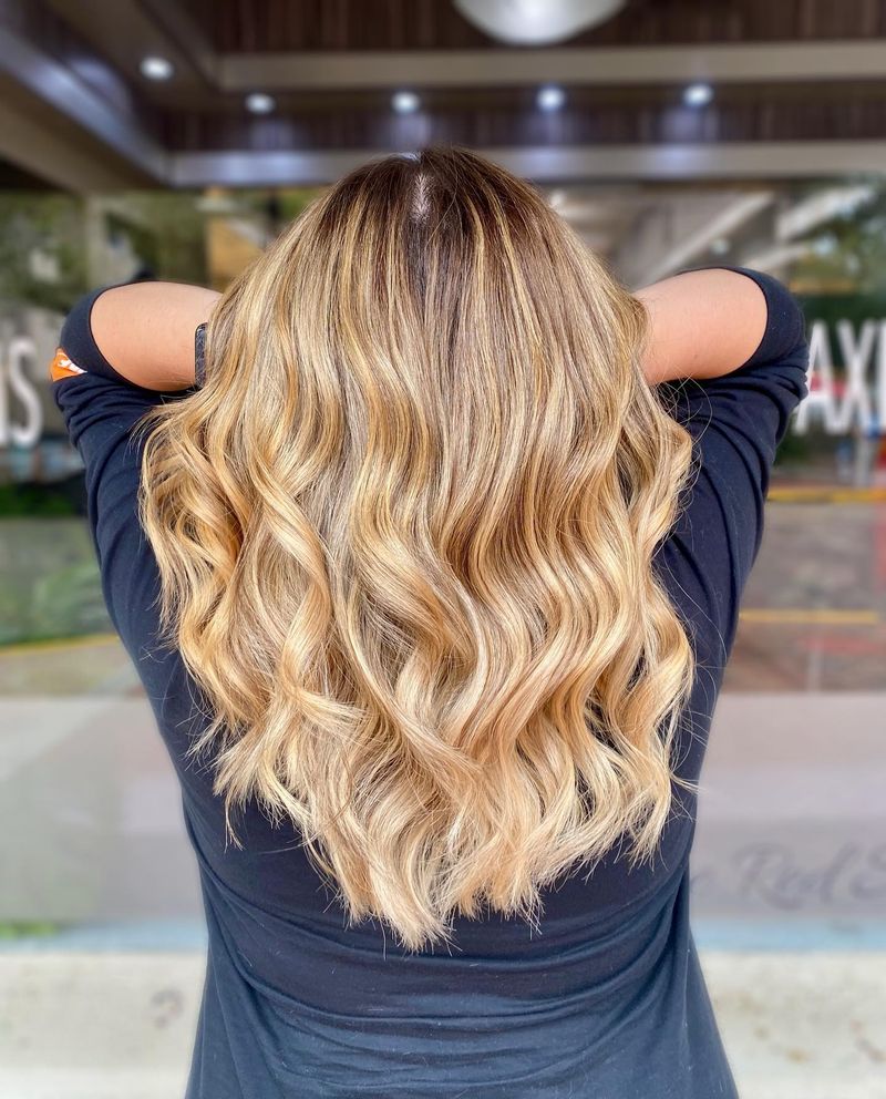 Honingblonde highlights