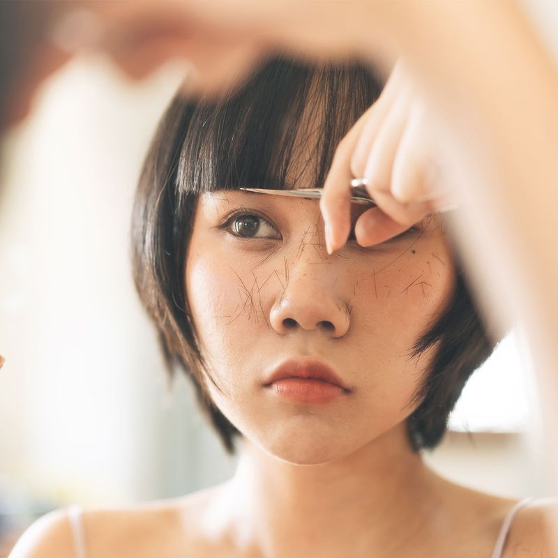Blunt-Cut Micro Bangs