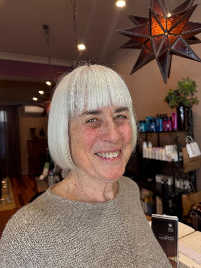 Sleek Bob With No Layers