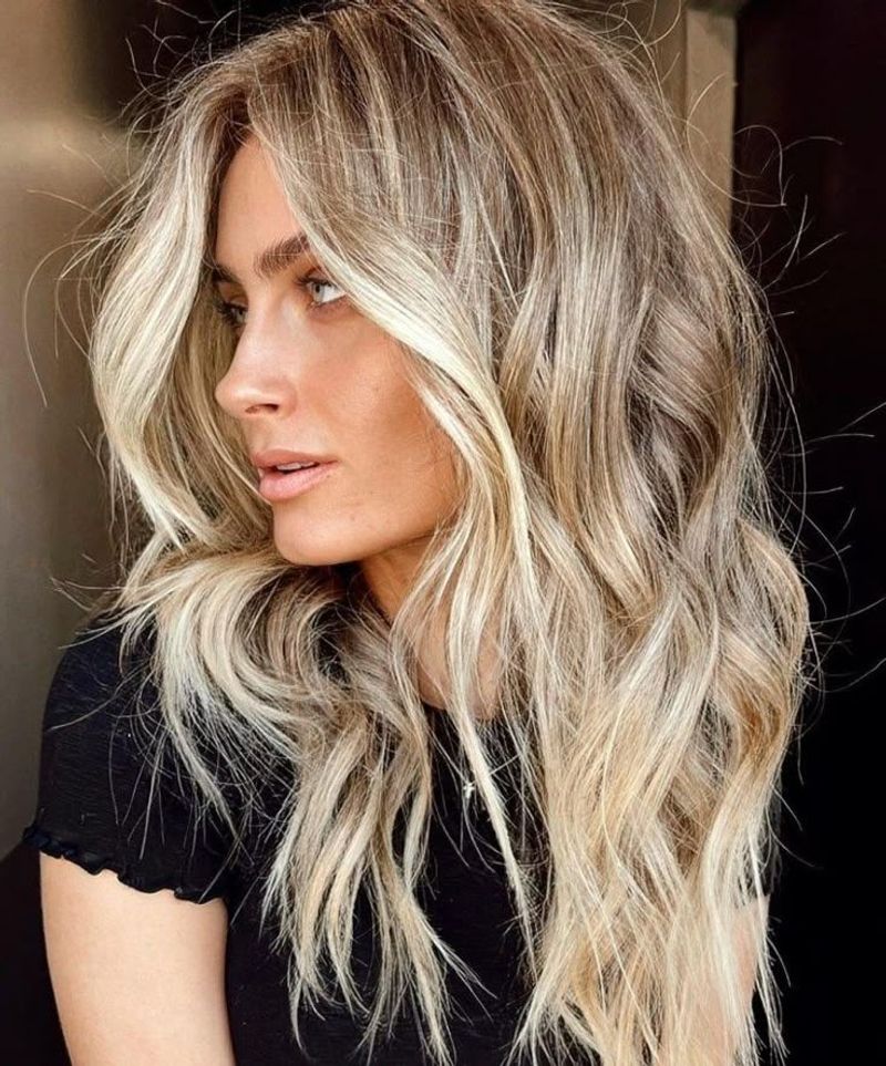 Beachy Waves with Balayage