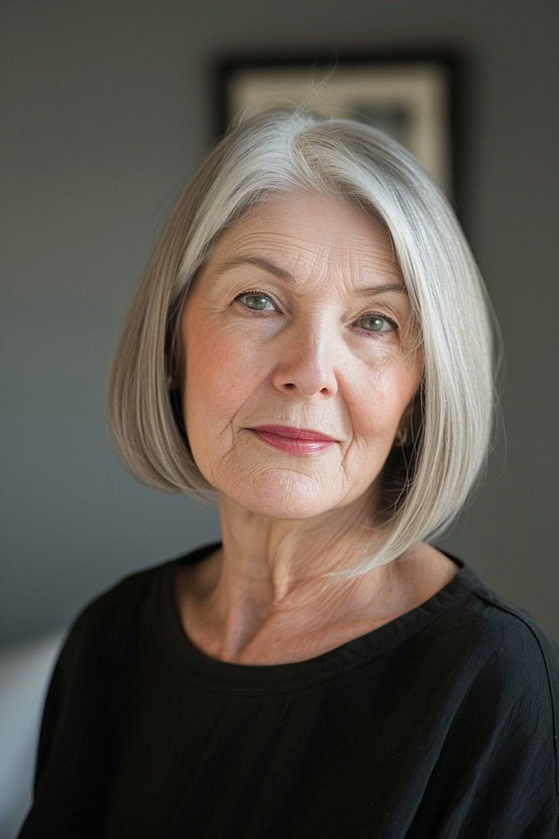 Soft Blunt Bob with Gentle Layers