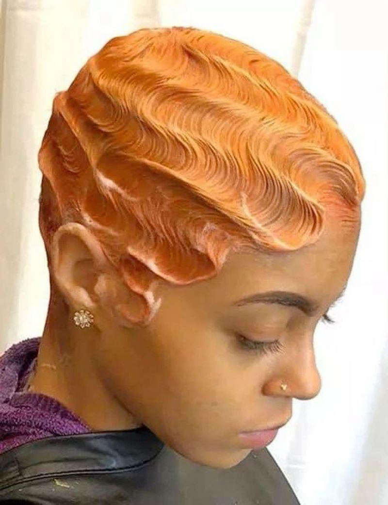Finger Waves Tapered Cut