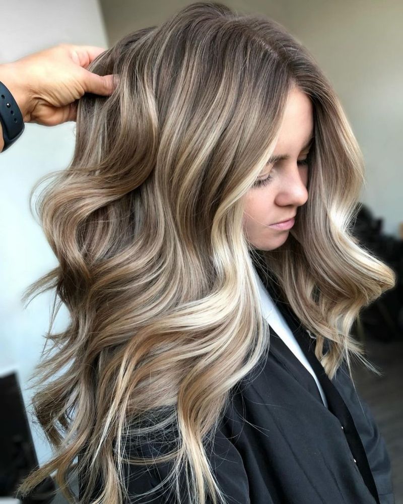 Balayage with Fine Highlights