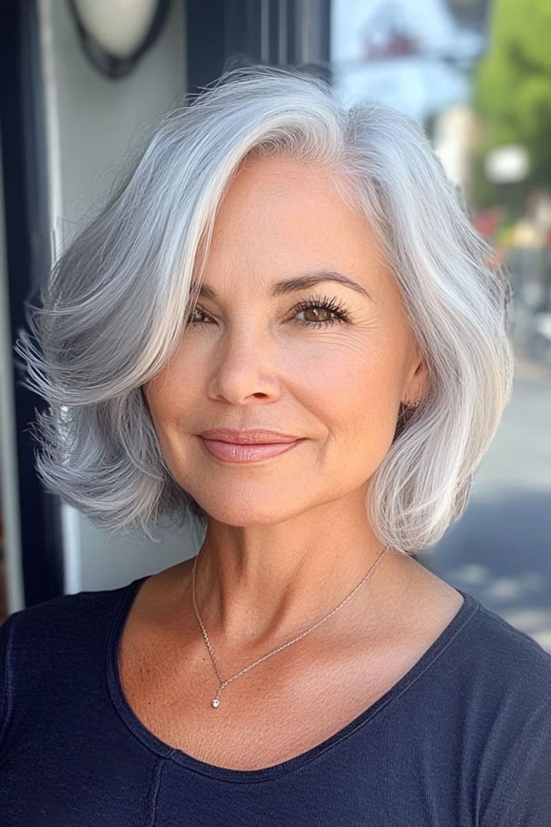 Side-Parted Voluminous Bob