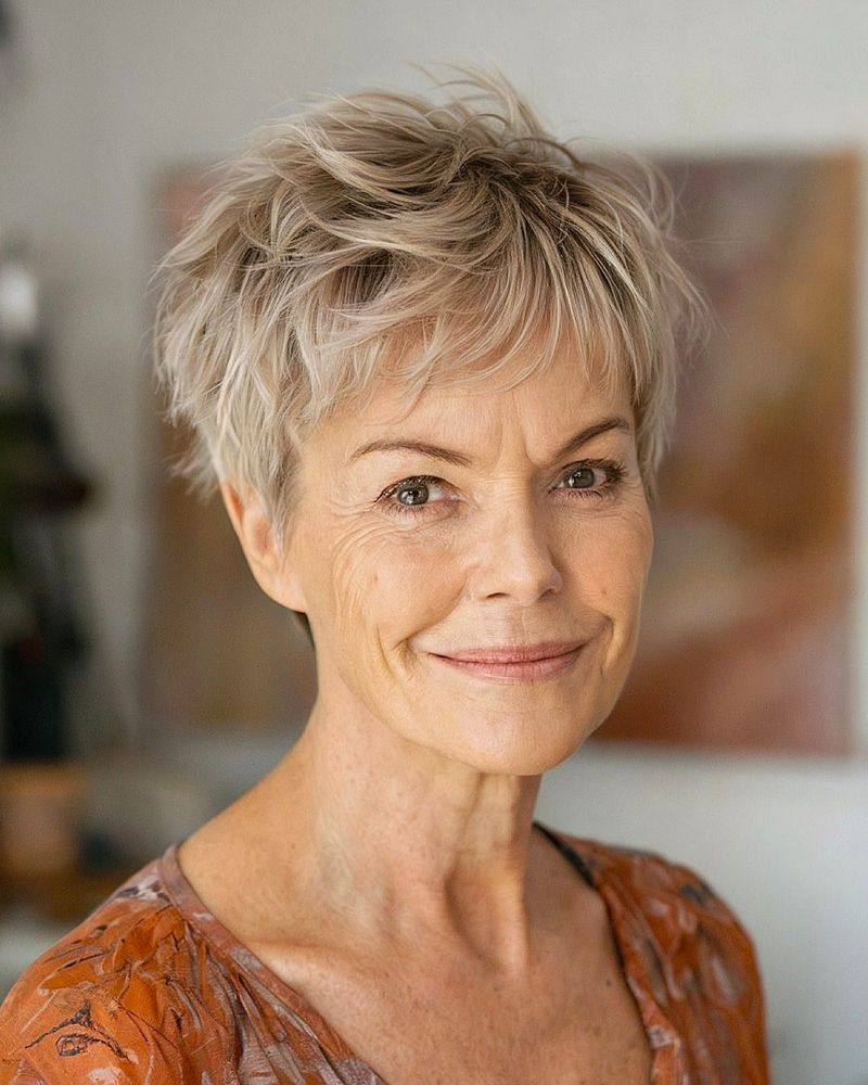 Choppy Pixie with Volume Crown