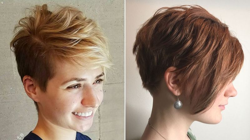 Asymmetrical Spiky Crop