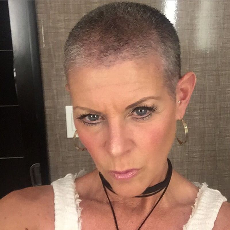Salt and Pepper Buzz Cut