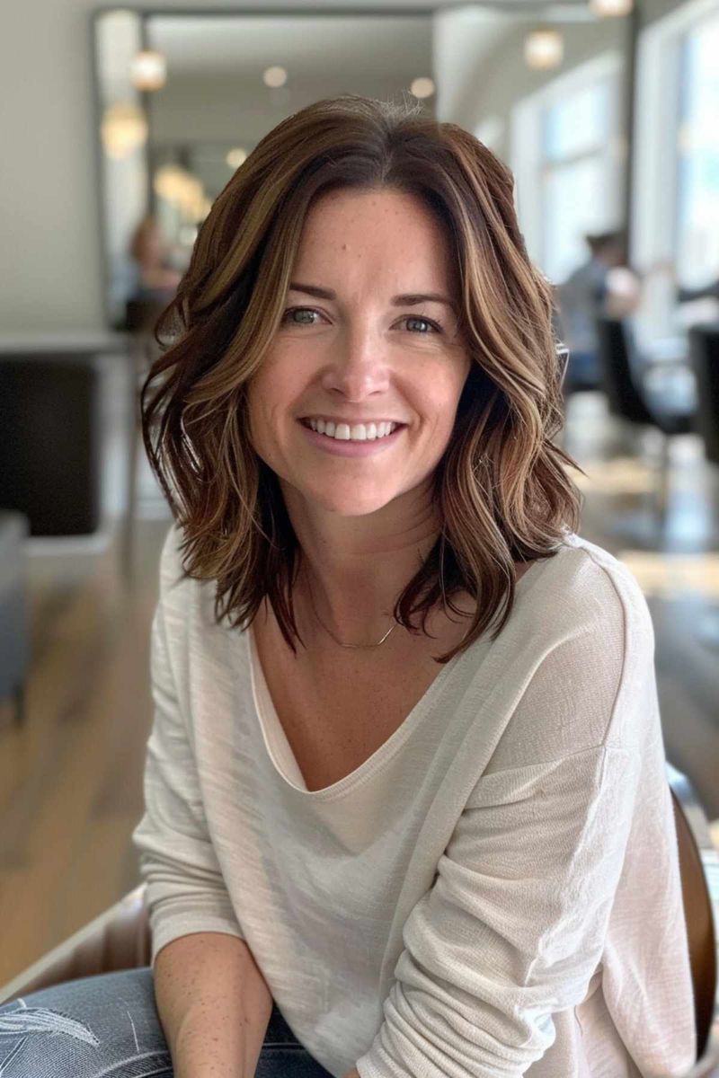 Layered Lob (Long Bob)