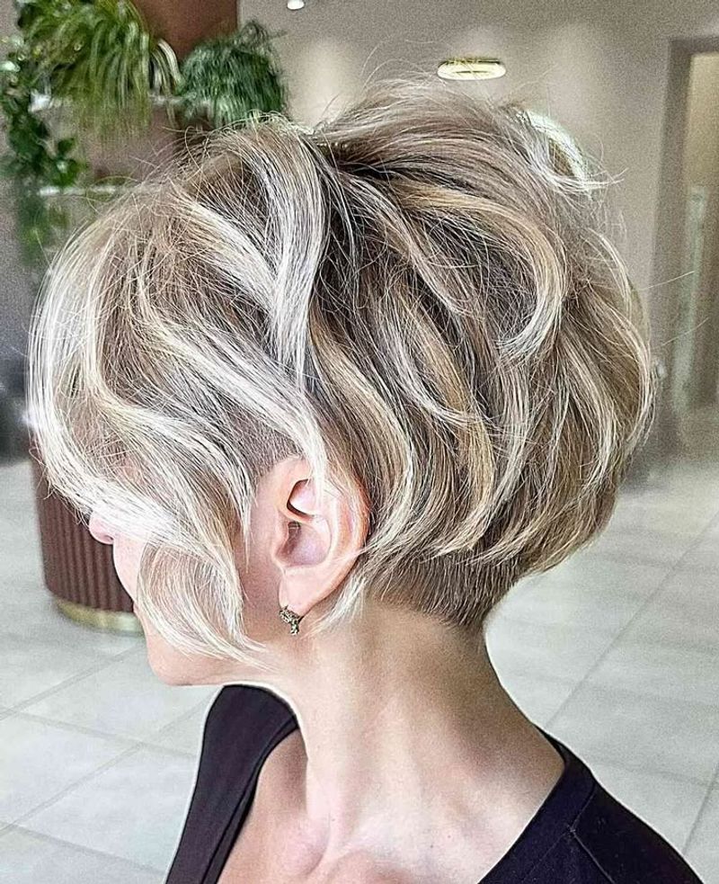 Choppy Layered Cut with Undercut Nape