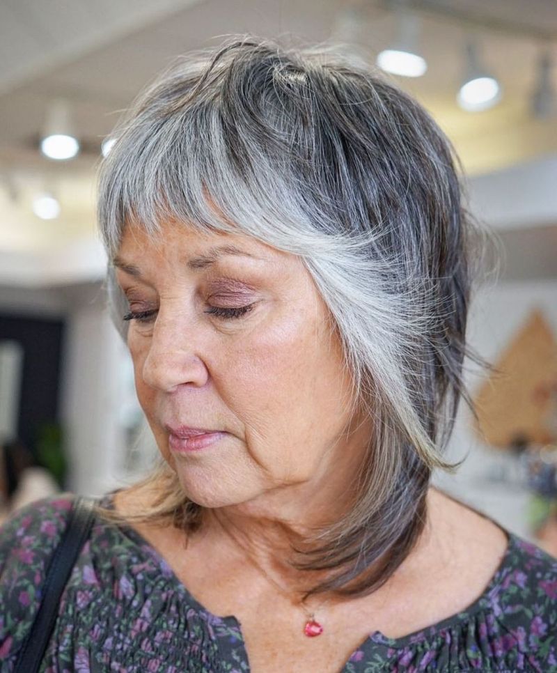Choppy Wolf Cut with Curtain Fringe