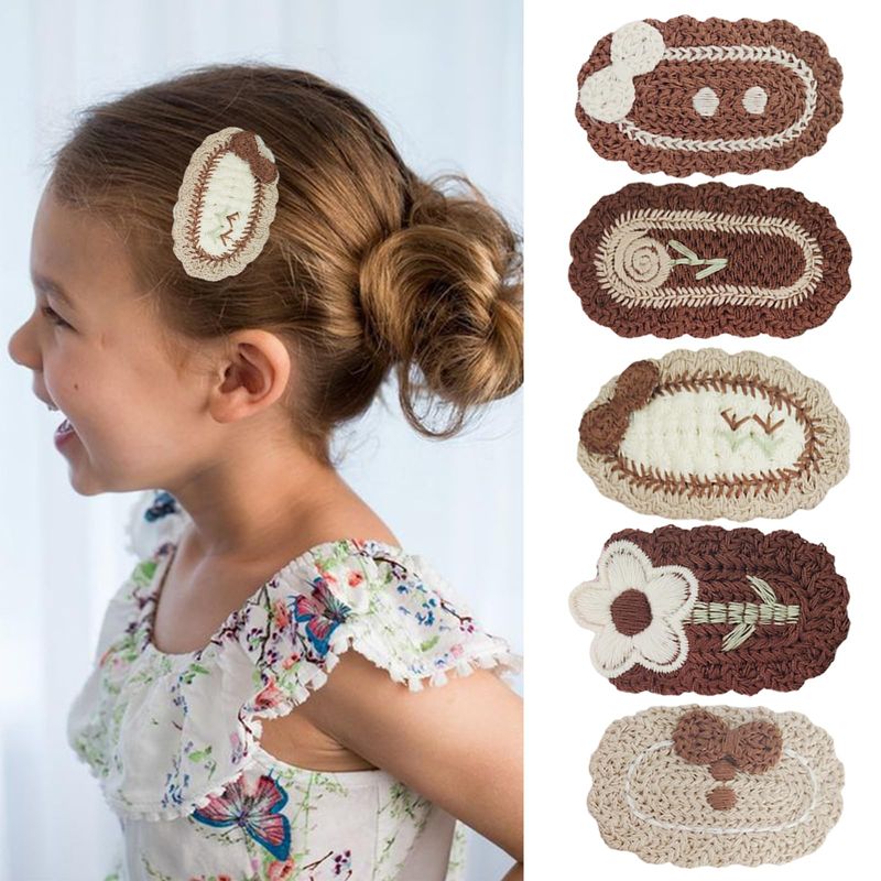 Geometric Crochet Hair Pins