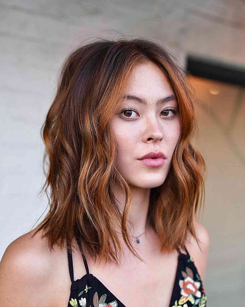Classic Mid-Length with Face-Framing Highlights