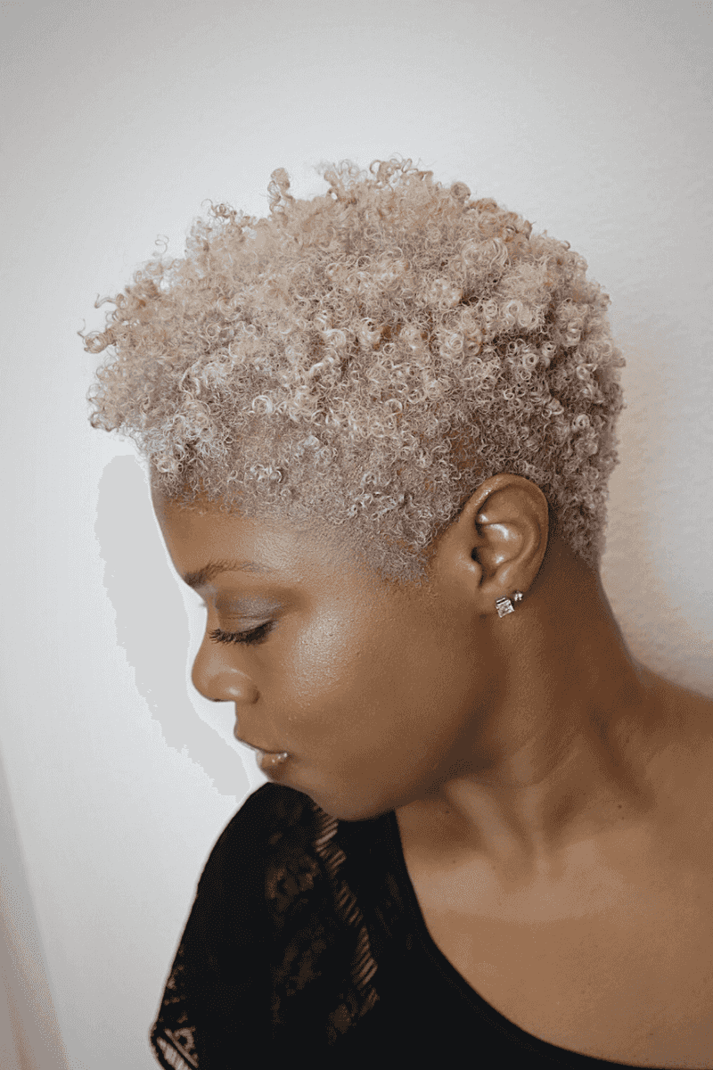Curly Pixie with Defined Edges