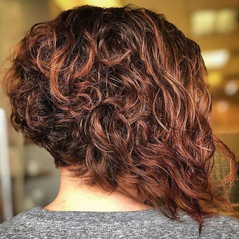Graduated Curly Bob
