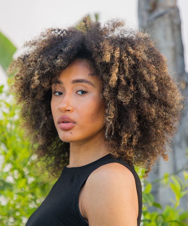 Curly Honey Highlights