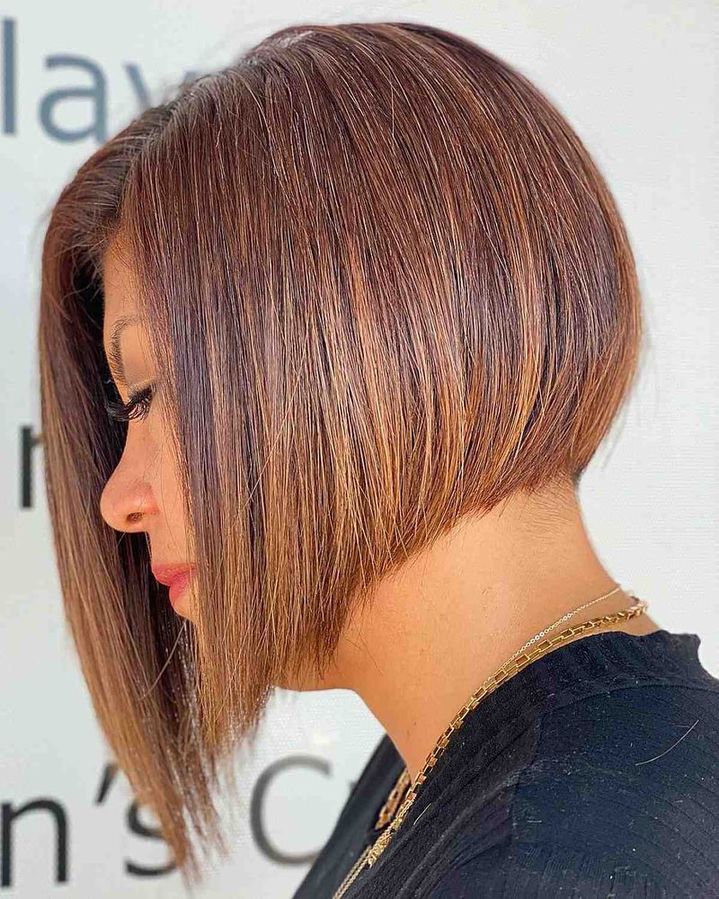 Asymmetrical Jawline Bob