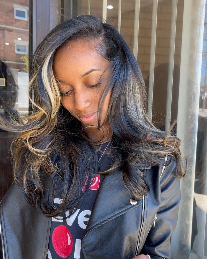 Long Layers With Side Part