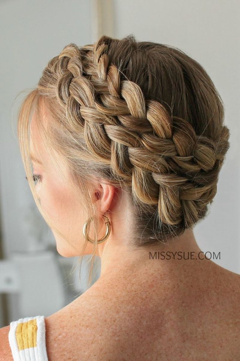 Double Dutch Braided Updo