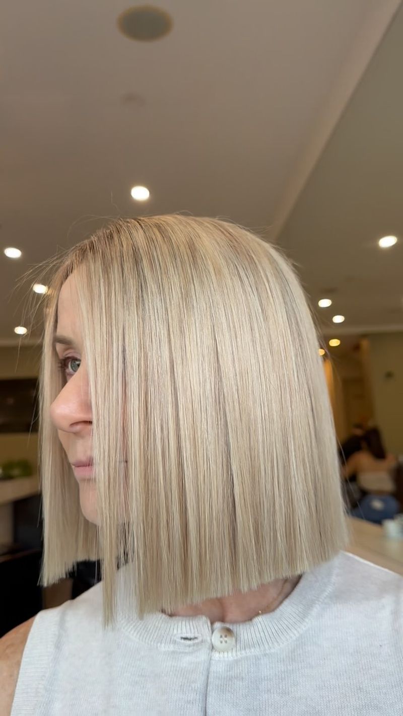 Blunt Shoulder-Length Cut
