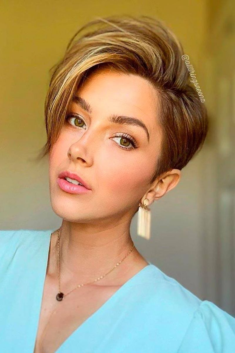 Pixie Cut with Side-Swept Bangs