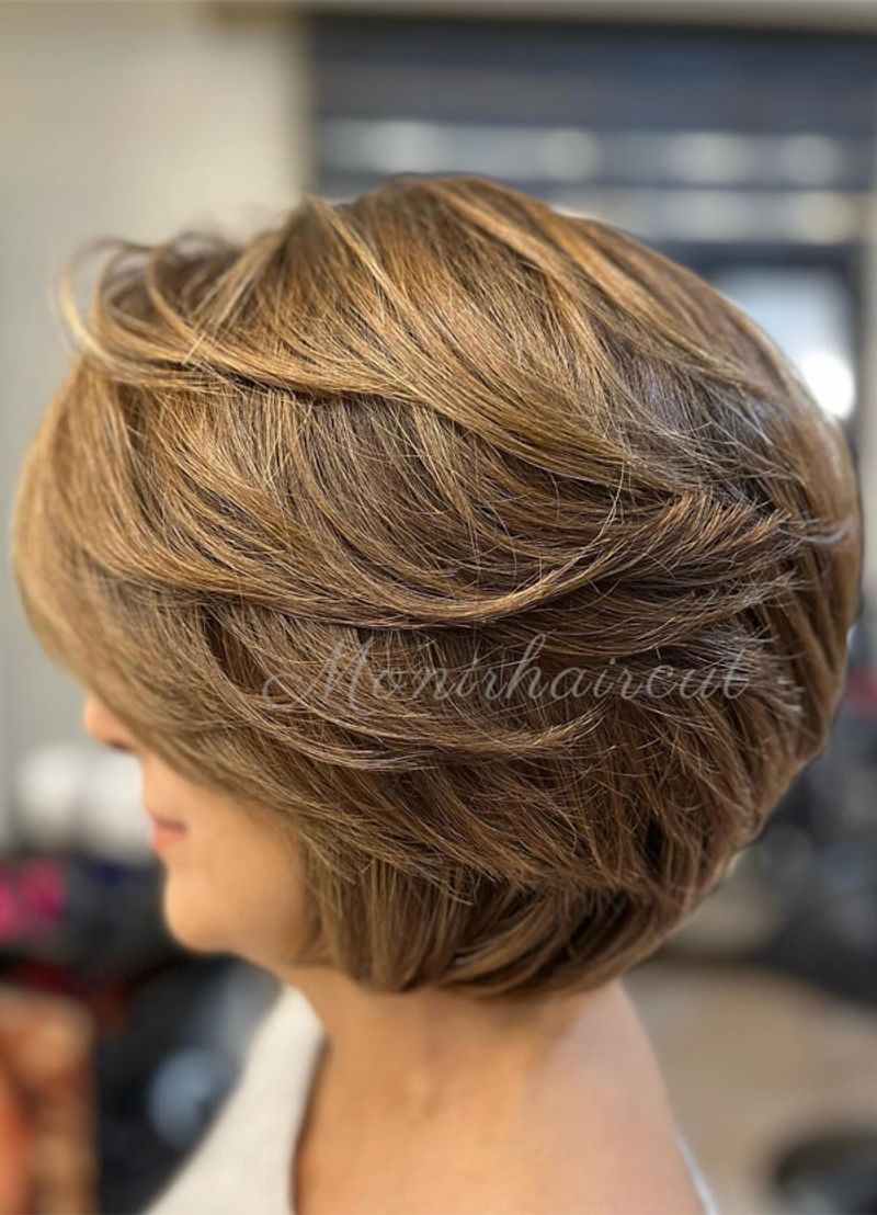 Layered Chin-Length Bob