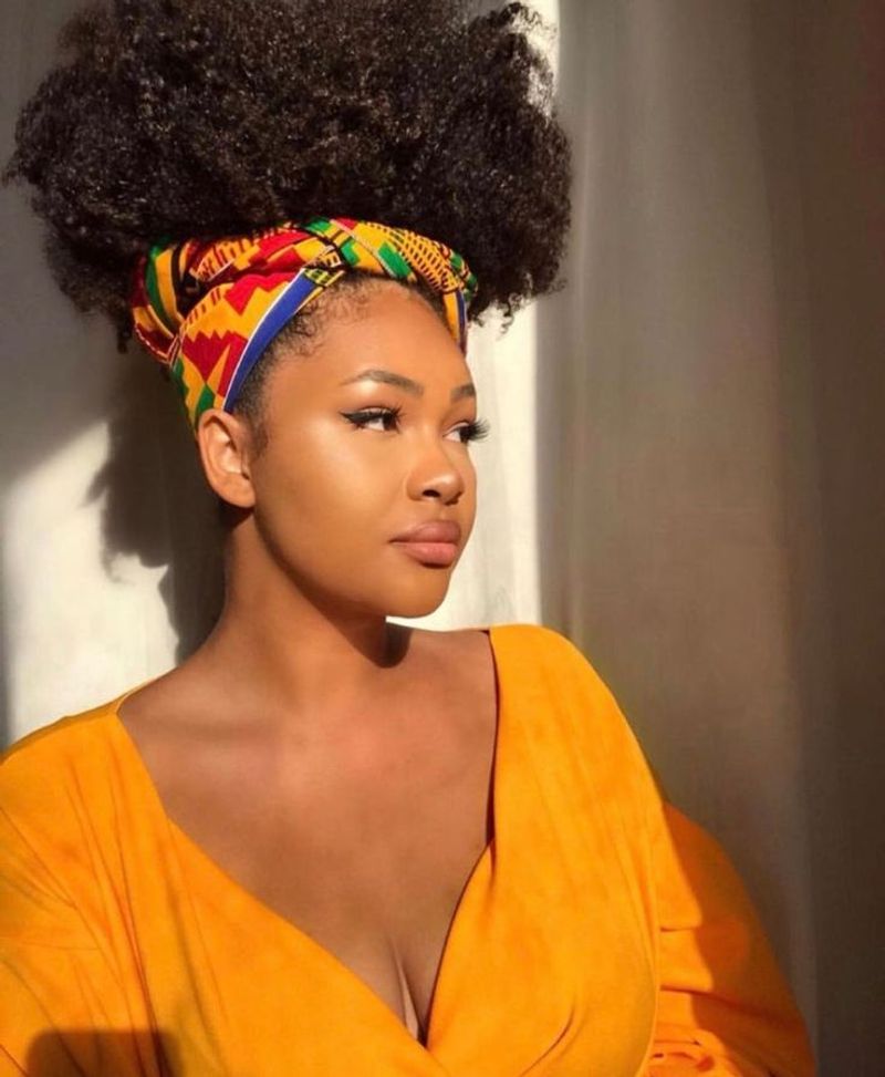 Bandana-Wrapped Updo