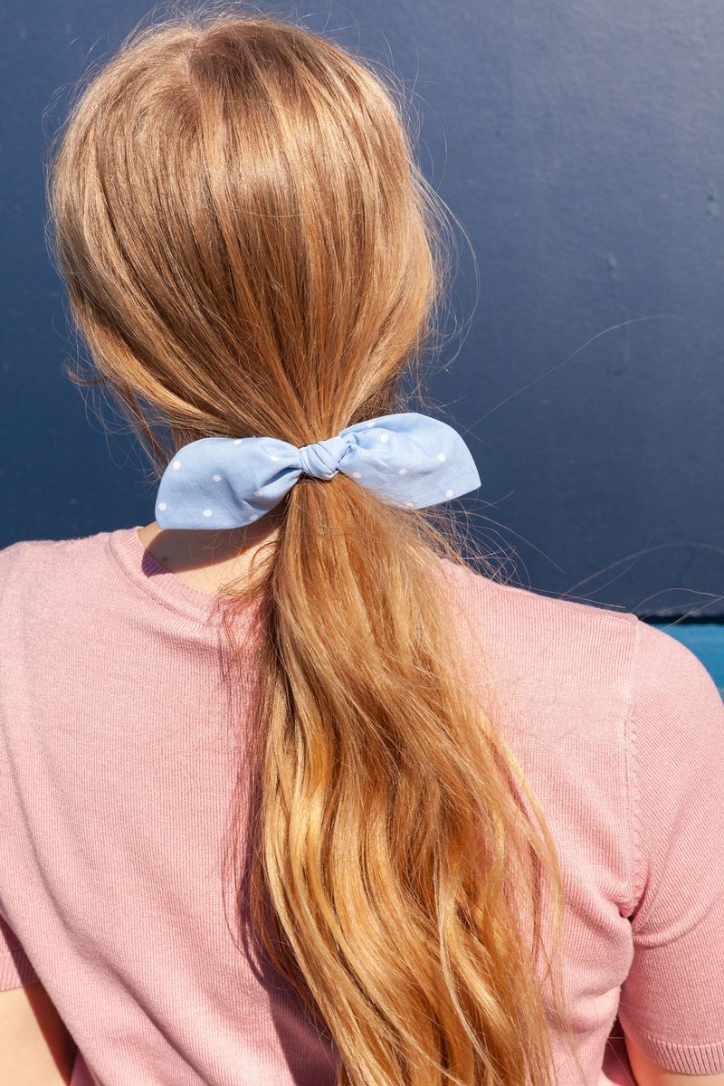 Ribbon-Tied Ponytail