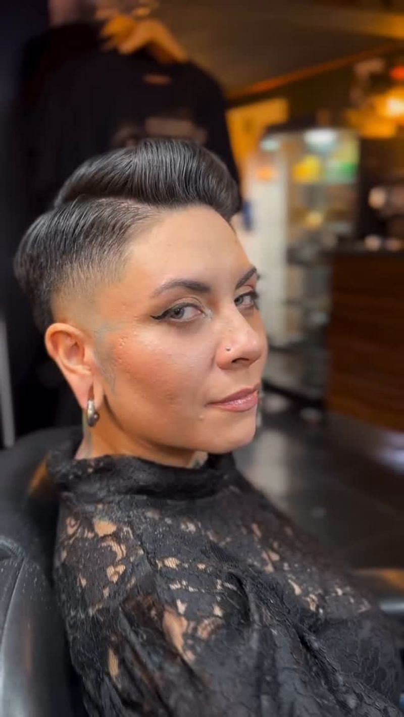 The Exaggerated Pompadour