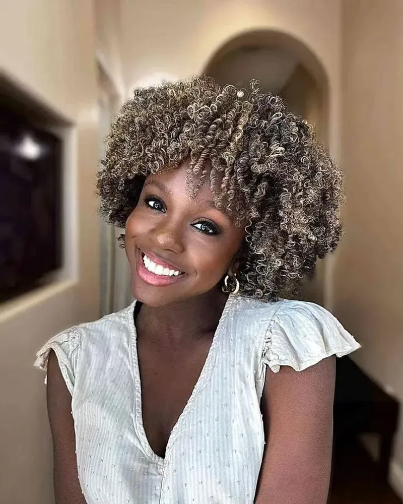 Natural Grey Afro