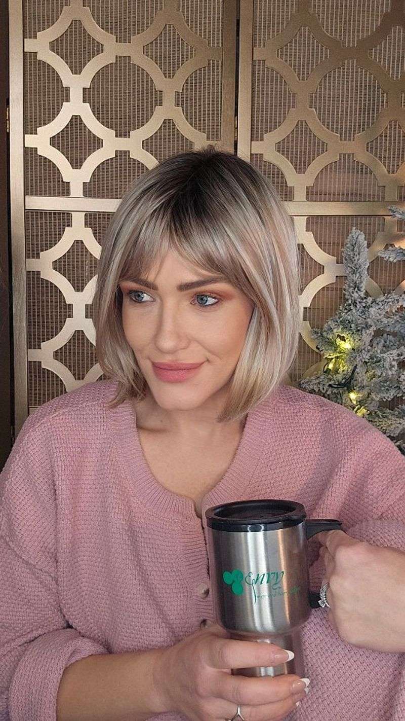 Classic Bob With Bangs