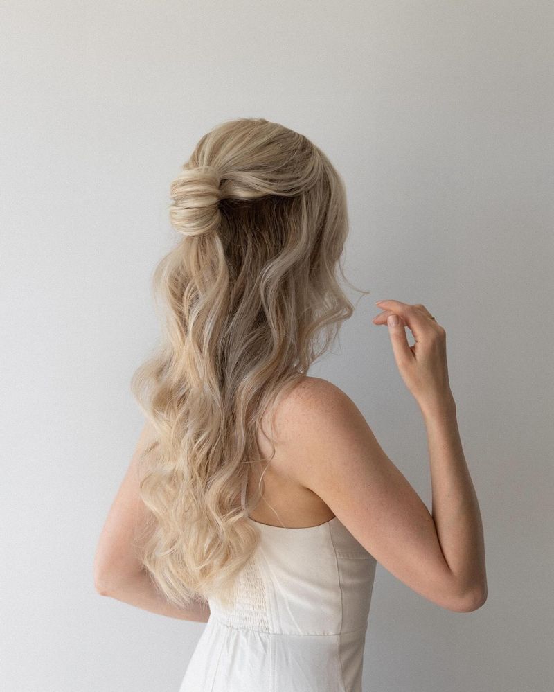 Half-Up Styles With Volume