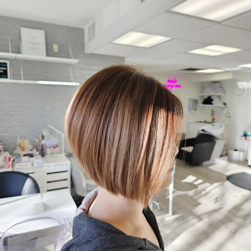 Angled Bob With Subtle Highlights