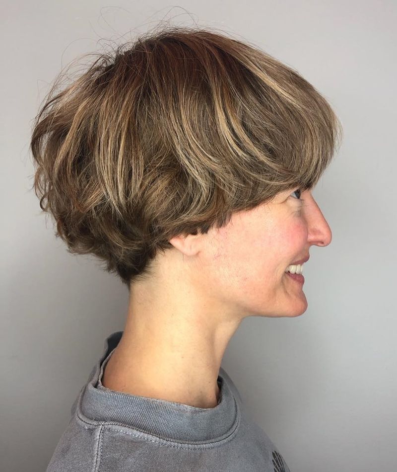 Choppy Textured Bowl Cut