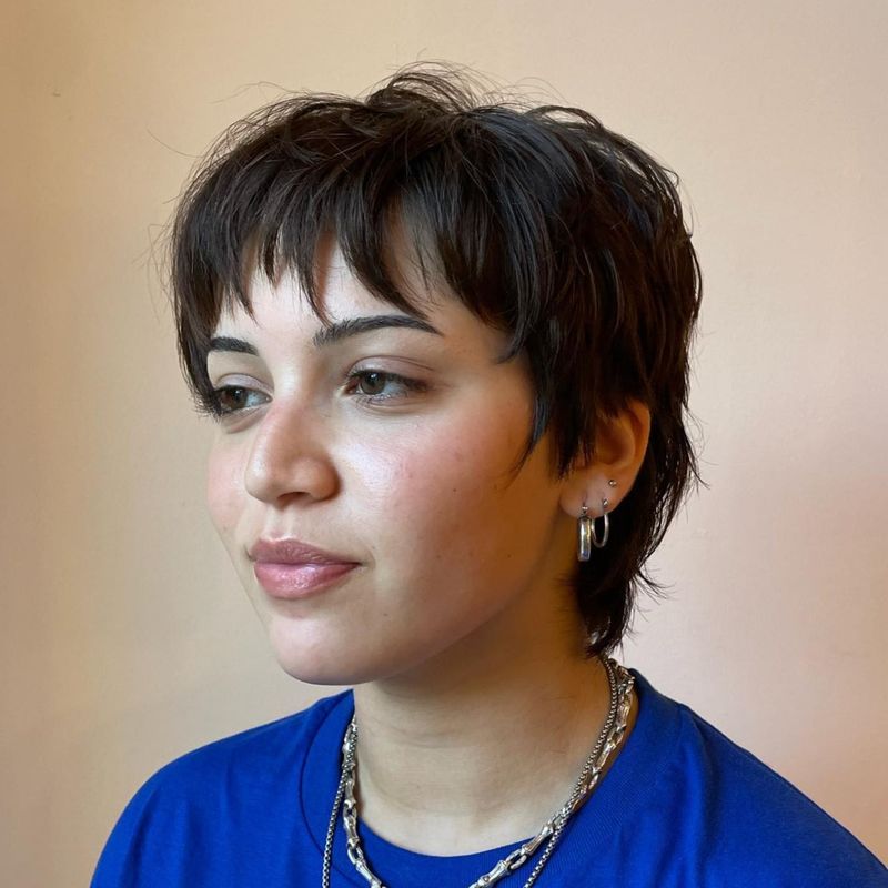Choppy Pixie with Long Sideburns