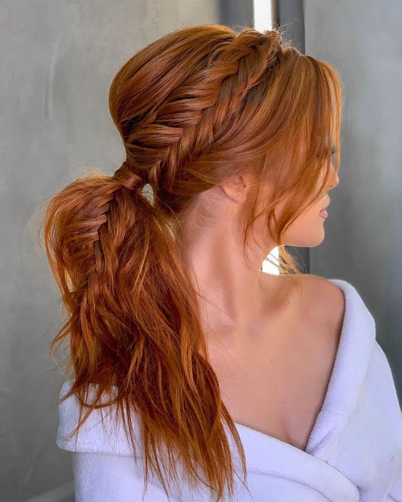 Braided Accent Ponytail