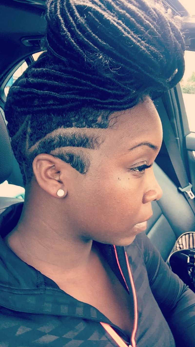 Loc Pixie with Tapered Sides
