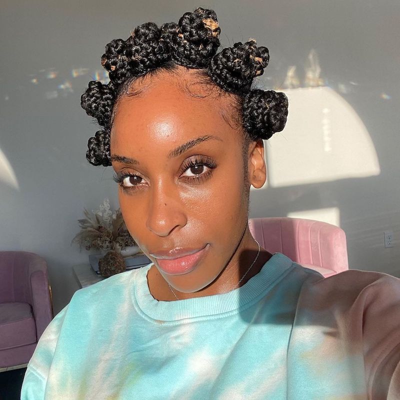 Braided Bantu Knots