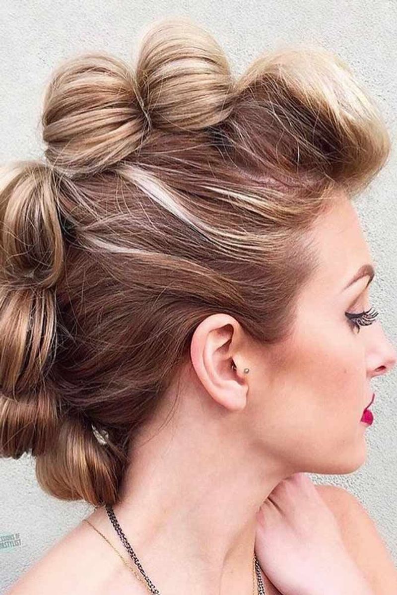 Faux Hawk Bun