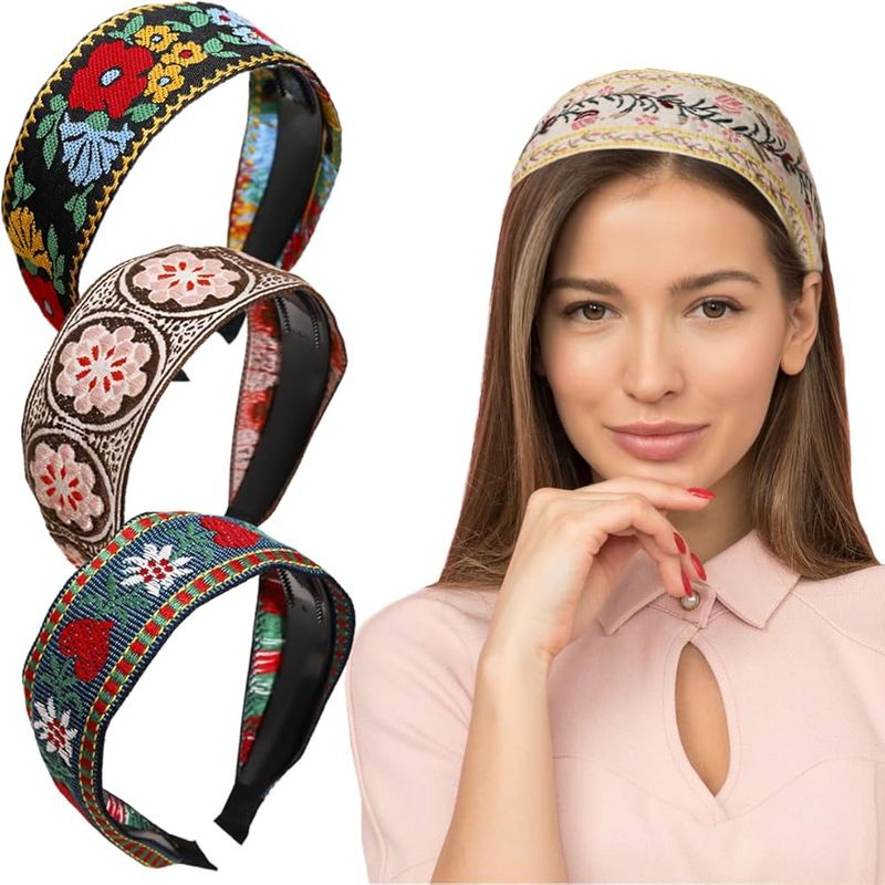 Embroidered Boho Bands