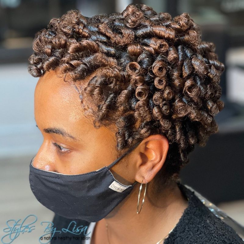 Flexi-Rod Set On Stretched Hair