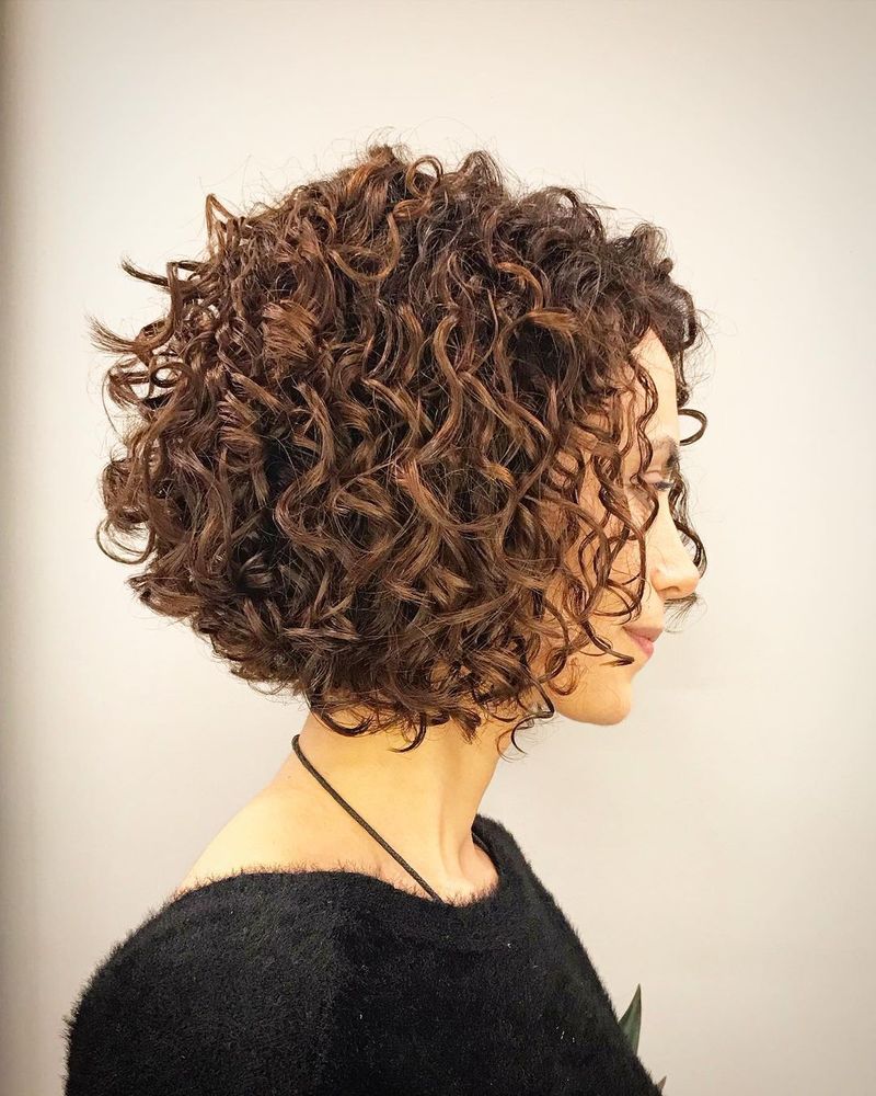 Permed Tight Curls