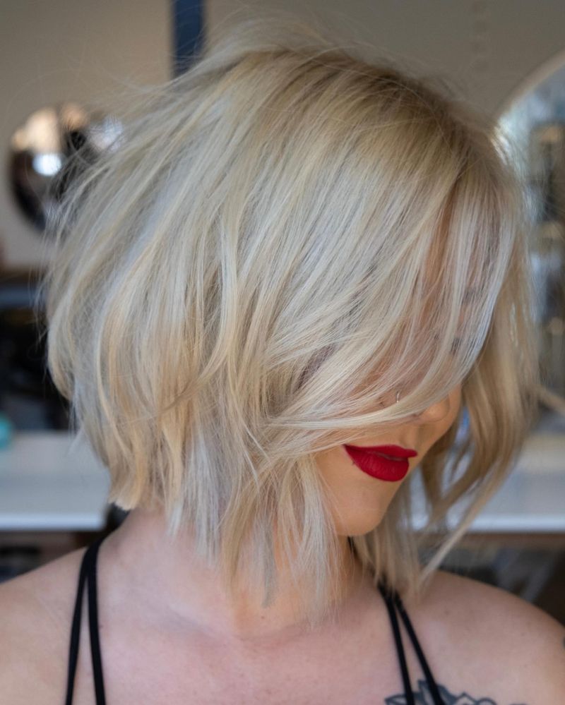 Graduated Bob with Layers for Thinning Hair