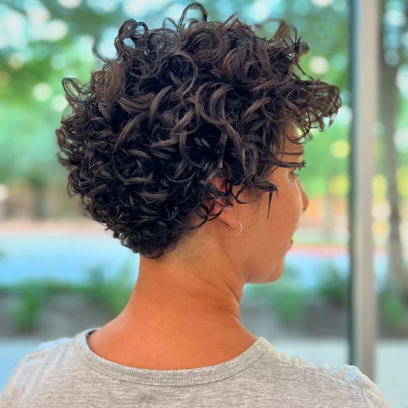 Curly Textured Pixie