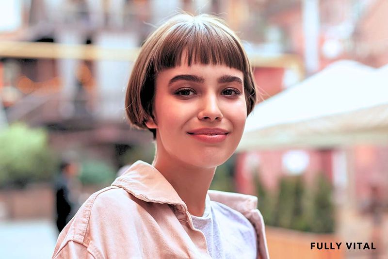 Blunt Bob with Baby Bangs