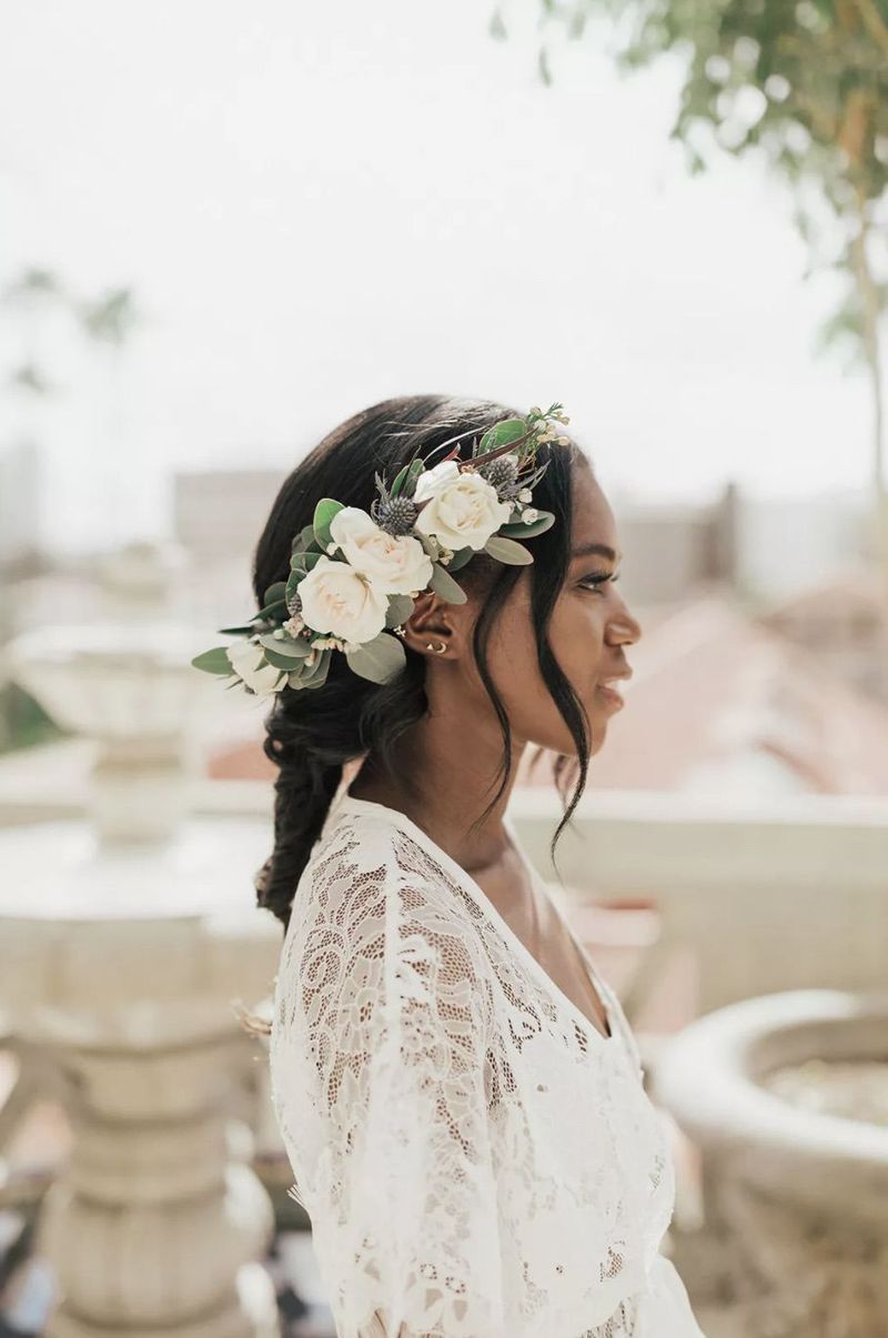 Braided Halo with Loose Tendrils