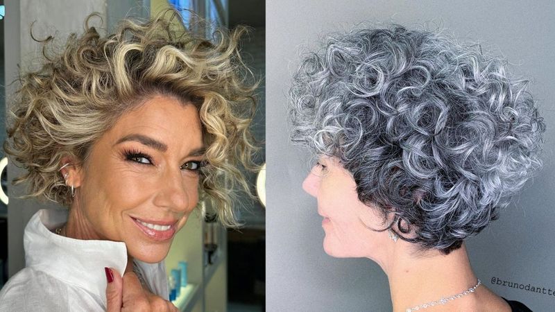 Curly-Embracing Shag Bob